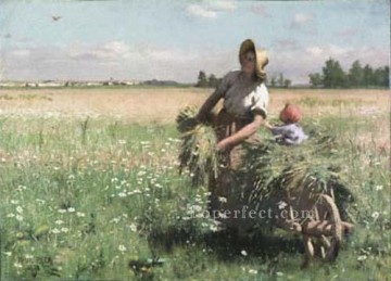 『メドウ・ヒバリ』 1887年 学術画家 ポール・ピール Oil Paintings
